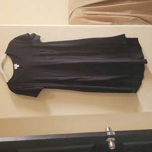 LuLaRoe Black T Shirt Dress S